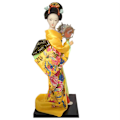 Miniatyrbild 1 av 5: Japanska Söta Geishafigurer Dockor Med Vacker Kimono Nytt Hem Kontorsdekoration Miniatyrer