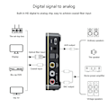 Pikkukuva 4 / 5: M8 Bluetooth 5.0 RCA-äänivastaanotinlähetin Aptxll 3,5 mm Aux Musiikki Langaton Adapteri Mikrofonilla Nf