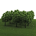 Miniatyrbillede 2 af 5: 40 stk. 1:100 Skala Jernbanetræmodel Til Togbane Park Gade Layout