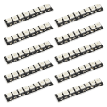 Miniatyrbillede 1 af 5: 10 stk. 8-bit WS2812 5050 RGB LED med indbygget fuldfarve-drevet udviklingskort