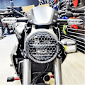 Miniatyrbillede 5 af 5: Motorcykel Forlygtebeskyttelsesgitter Beskytter Forlygte Lampe Mesh Gitter Dæksel Til Cb125r Cb150r Cb2