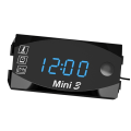 Miniatyrbillede 1 af 5: Digitalt Ur + Termometer + Voltmeter til Motorcykel - IP67 Vandafvisende Batteri Overvågningsmåler