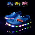 Miniatyrbillede 4 af 4: Pige Trendy LED Lysende Klogs, Behagelige Anti-Skrid Sikre Afslappet Åndbare Tøfler Til Udendørsaktiviteter Blue 34