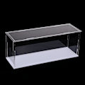 Miniatyrbillede 4 af 5: Transparent Akryl Displayboks Bakke Støvfri Opbevaring Visningsboks 28x8x11cm