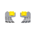 Miniatyrbilde 1 av 5: 2 stk. Cyclone Centrifugal Scrub Cleaning Brush R0714400 for Zodiac Mx8 Mx6 Elite Pool Cleaner Replac
