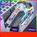 Miniatyrbillede 3 af 4: Computermus, A5 Ergonomisk Trådløs RGB Baggrundsbelyst Gaming Mus til PC Bærbar - Sort