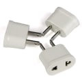 Miniatyrbilde 1 av 5: Strømadapter, laderadapter, flerlandsadapter (3 stk. hvite amerikanske standarder)