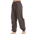 Miniatyrbilde 3 av 4: Herrebukser Enkle Løse Sports Yoga Bukser Med Snøring Elastisk Midje Gray 3XL