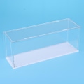 Miniatyrbillede 3 af 5: Transparent Akryl Displayboks Bakke Støvfri Opbevaring Visningsboks 28x8x11cm