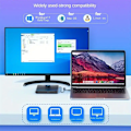 Pikkukuva 3 / 4: 7-in-1 ulkoinen DVD-asema, USB 3.0 Type-C, DVD-poltin 4 USB-portin ja 2 TF/SD-korttipaikan kanssa
