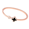 Miniatyrbilde 3 av 5: Rosegullbelagt legering firkløverarmbånd, lykkearmbånd i legering, tilbehør