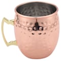 Miniatyrbillede 2 af 5: 4x 113 gram Hammeret Kobberbelagt Moscow Mule Kande Øl Kop Kaffe Kop Kande Kobberbelagt Cocktail Kop