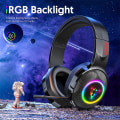 Miniatyrbillede 5 af 5: Hovedetelefoner med ledning, Esports-spilhovedtelefoner, Farverige Glødende USB 7.1 Interface, Hovedetelefoner med ledning - Udsalg