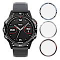 Miniatyrbilde 2 av 5: For Garmin Fenix 5 Sapphire klokke bezelring i rustfritt stål, skulpturert tidsenheter, lim