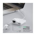 Pikkukuva 2 / 5: USB-C - Ethernet-sovitin, USB Type-C - RJ45 Gigabit Ethernet LAN -sovitin PD 60W -laturilla, sopii