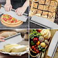 Miniatyrbillede 5 af 5: 14 tommer Pizzaskærer med Skarp Vippeblad og Dæksel, Vippeblad Dæksel, til at Skære Pizzaer og Mere
