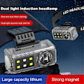 Miniatyrbilde 5 av 5: LED sensor hodelykt bevegelsessensor supersterk spotlight
