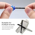 Pikkukuva 4 / 5: 1 mm:n vahasuojat kuulolaitteisiin (2 mm) Phonak-, Widex- ja Resound Hear Clear -kuulolaitteiden suodattimille