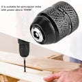 Miniatyrbillede 2 af 4: 1 stk Sort 3/8-24unf Gevind 0,8 mm-10 mm Nøgleløs Metal Borpatron Til Håndelæktrobor Over 1050w Effekt Slagbor