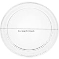 Miniatyrbillede 5 af 5: Mikrobølgeovn Glasplade Mikrobølge Glasplade Drejeskive Plade Udskiftning Flad Bund Glasbakke 24,5cm/9,6 Tommer (flad Bund)