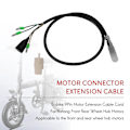 Miniatyrbillede 2 af 5: 2024 1 stk 60cm E-cykel 9-polet Motor Omdannelsesforlængerkabel Stikkontakt