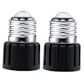 Miniatyrbild 2 av 5: 2x E26 sockeladapter, lamphållare, högtemperaturbeständig, universell praktisk lättinstallerad glödlampssockeladapter