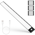 Miniatyrbillede 1 af 5: 72 LED Skabslys, Trådløs LED Lysliste, USB Opladning Induktion Natlys [Energiklasse A+++]