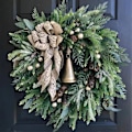 Miniatyrbillede 3 af 5: Julekrans med julefyrrekogle fyrrenåle glædelig jul guirlander dekorationer ornamenter jul nytår 2022 Navidad