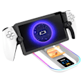 Pikkukuva 3 / 4: PS Portal -latausasema LED-ilmaisimella, Kannettava latausteline Playstation Portal -kaukosäätimen pelaajakontrollerille, PS Portal -telinevarusteet
