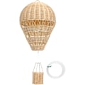 Miniatyrbillede 1 af 5: Rattan varmluftballon, svævende vævet ballon til ophængning som boligdekoration, velegnet til delikate børneværelser, rattan håndværk