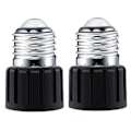 Miniatyrbild 4 av 5: 2x E26 sockeladapter, lamphållare, högtemperaturbeständig, universell praktisk lättinstallerad glödlampssockeladapter