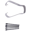 Miniatyrbillede 5 af 5: Stylus Nib S6 Nib S7 Efterfyldning N10 Udskiftelig S22 Nib N20 Efterfyldning 1 Sæt 25 Sorte Penhoveder + 5 Klips
