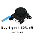 Miniatyrbild 4 av 4: 4x Nintendo Switch Joy-Con Analog Joystick - Tummepinne Ersättning (svart)