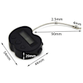 Miniatyrbillede 3 af 5: 2x Smart Time Lock LCD Display Tidlås USB Genopladelig Midlertidig Timer Hængeslås Rejse Elektronisk