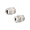 Miniatyrbillede 4 af 5: Ny 5/8\"-27 Han til 1/4\"-20 Hun og 3/8\"-16 Hun Mikrofon Skrue Adapter Dobbelt-ende Nikkel Messing Fremstillet (2 Stykker)