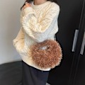 Miniatyrbilde 3 av 3: Fuskepels Tote Crossbody Veske ROSA