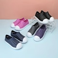 Miniatyrbild 2 av 5: Pojkar Andningsbara Clog Sneakers Med Olika Färger För Utomhusvandring & Strandpromenader Black 32