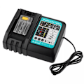 Miniatyrbillede 2 af 3: Makita oplader DC18RC uden skærm 14.4V-18V effekt 3A-Perfekt