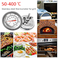 Miniatyrbillede 5 af 5: 2 stk. 50-400 Grilltermometer Måler Smoker Temperatur BBQ Grill Rustfrit Stål