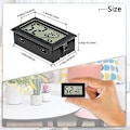 Miniatyrbillede 4 af 4: Digitalt termometer hygrometer mini digitalt termometer hygrometer og fugtmåler sort (6 pakke - firkant)