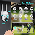Pikkukuva 2 / 5: Ycc365 Plus CCTV-kamera 3MP Dual Frequency Valvontakamera Langaton Wifi IP-kamera Älykoti Ulkotila Yö