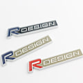 Miniatyrbillede 4 af 4: Volvo R Design Blå Sølv Grill Badge Xc60 V70