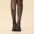 Miniatyrbilde 3 av 5: Sexy Fishnet Strømpebukser for Kvinner med Ond Slange Jacquard Mønster Anime Strømpebukser