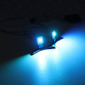 Pikkukuva 3 / 4: 2 kpl 12V 5W LED-auton paholaisen silmät ajovalot Auton muotoilu DIY jälkiasennus DRL-projektori linssilamppu Auton ulkopuolen koriste-tarvikkeet