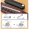 Miniatyrbillede 4 af 5: Guitar Bundtstrengsdæmpere Støj Dæmper Til Basguitar Akustisk Guitar Ukulele Strenge Inst