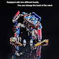 Miniatyrbillede 2 af 4: Deformerbar Bilrobot Legetøj Bærbar Deformationsbilmodel Børns Legetøj Legering Deformationslegetøj Gave Til Børn (Optimus Prime 6022a)