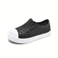 Miniatyrbild 3 av 5: Pojkar Andningsbara Clog Sneakers Med Olika Färger För Utomhusvandring & Strandpromenader Black 31