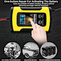 Miniatyrbillede 5 af 5: 12V 6A LCD Reparations Batterilader Blybatteri Strømbatteriladere Til Bilmotor