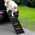 Miniatyrbillede 1 af 5: Sort Foldbar Bærbar Hund Pet Trappe Rampe