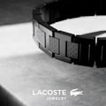 Miniatyrbilde 4 av 4: Collection Link armbånd i rustfritt stål med lite relieffmønster - Tilgjengelig for Unisex Svart